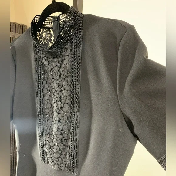 ZARA a-line, high-neck dress - Picture 2 of 5